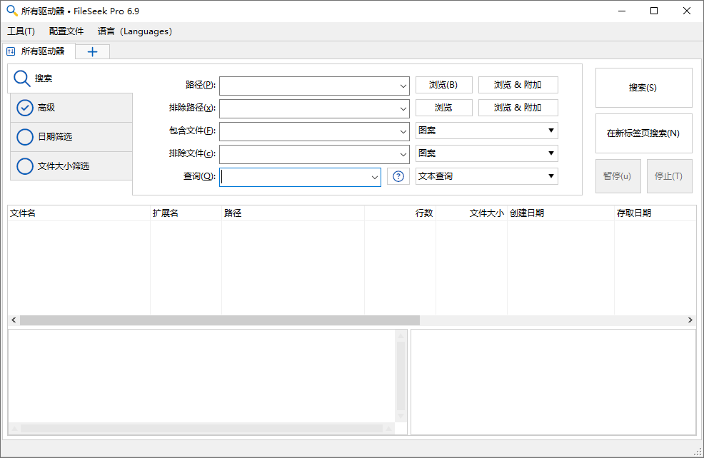 文件搜索工具(FileSeek)6.9.x64中文绿色便携专业版